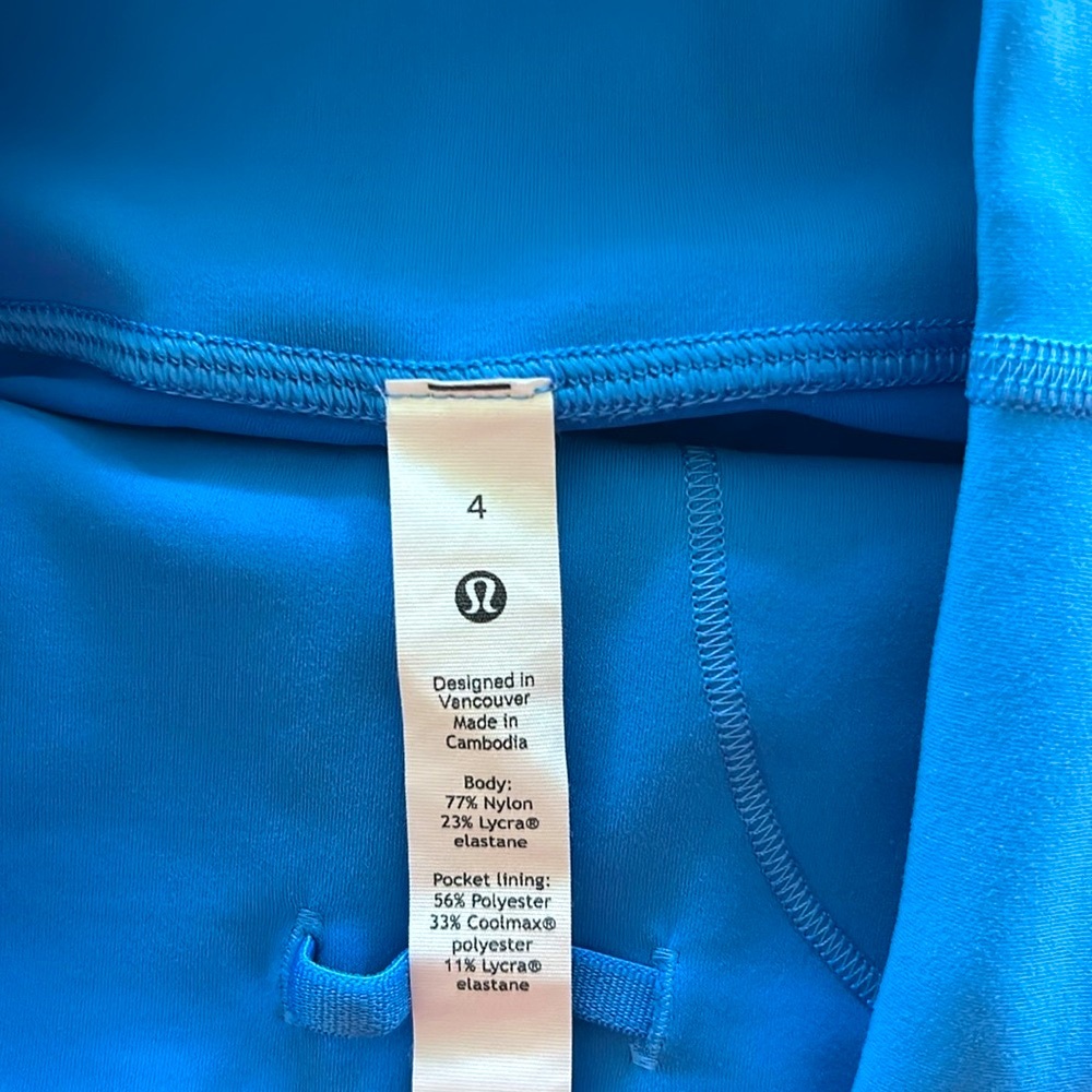 💙🍋 Lululemon Base Pace High Rise - Poolside - Picture 5 of 5